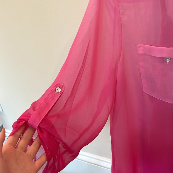 NWT 2 piece ombré cami and shirt set - Picture 2 of 6